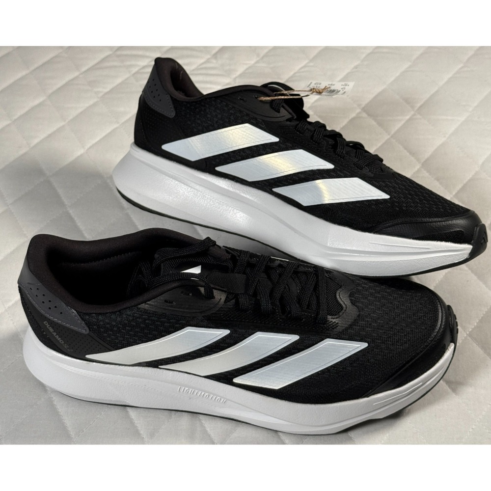 Adidas Duramo SL 2 Men's 10.5 WIDE Black White Running Shoes‎ NWT